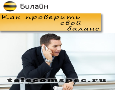 Как узнать баланс на Билайне