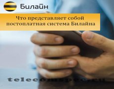 Что представляет собой постоплатная система Билайна
