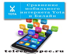 Сравнение мобильного интернета Yota и Билайн