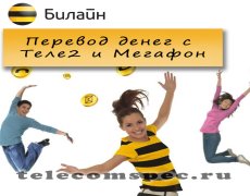 Перевод денег с Теле2 на Билайн