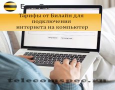Тарифы от Билайн для подключения интернета на компьютер