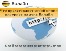 Что представляет собой опция интернет на день Билайн
