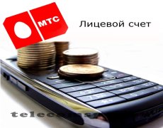 Информация о лицевом счете на операторе МТС
